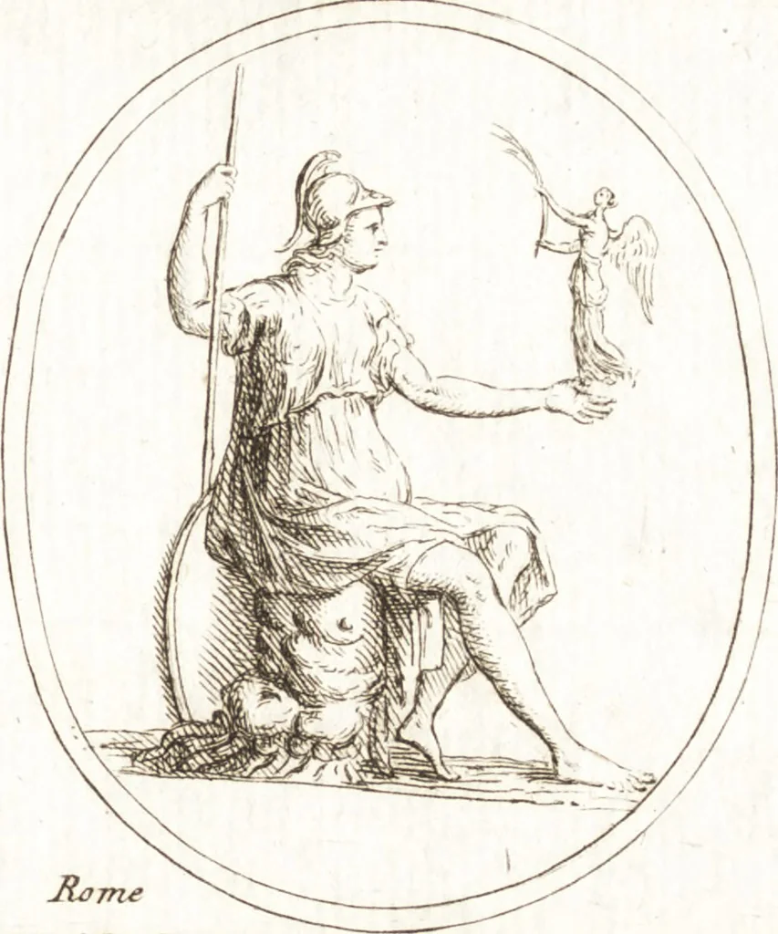 An illustration from Recueil de trois cent têtes et sujets de composition [graphic], 1775, leaf 150