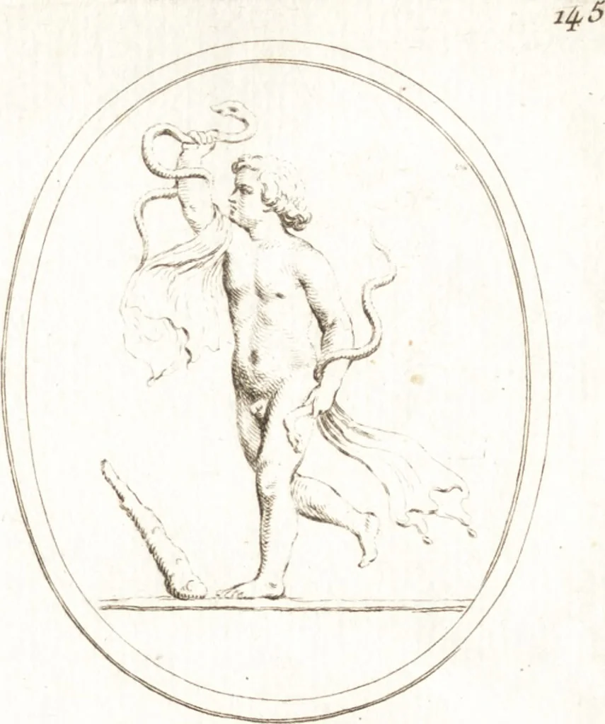An illustration from Recueil de trois cent têtes et sujets de composition [graphic], 1775, leaf 154