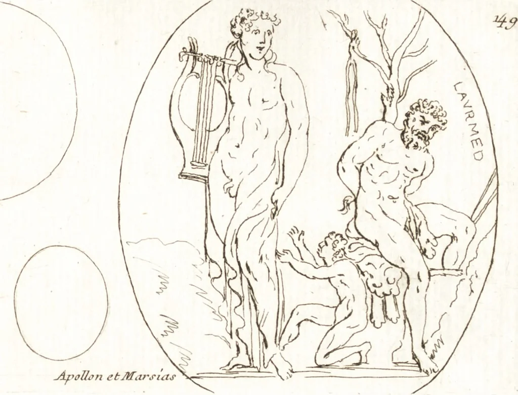 An illustration from Recueil de trois cent têtes et sujets de composition [graphic], 1775, leaf 158