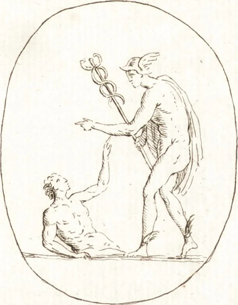 An illustration from Recueil de trois cent têtes et sujets de composition [graphic], 1775, leaf 158