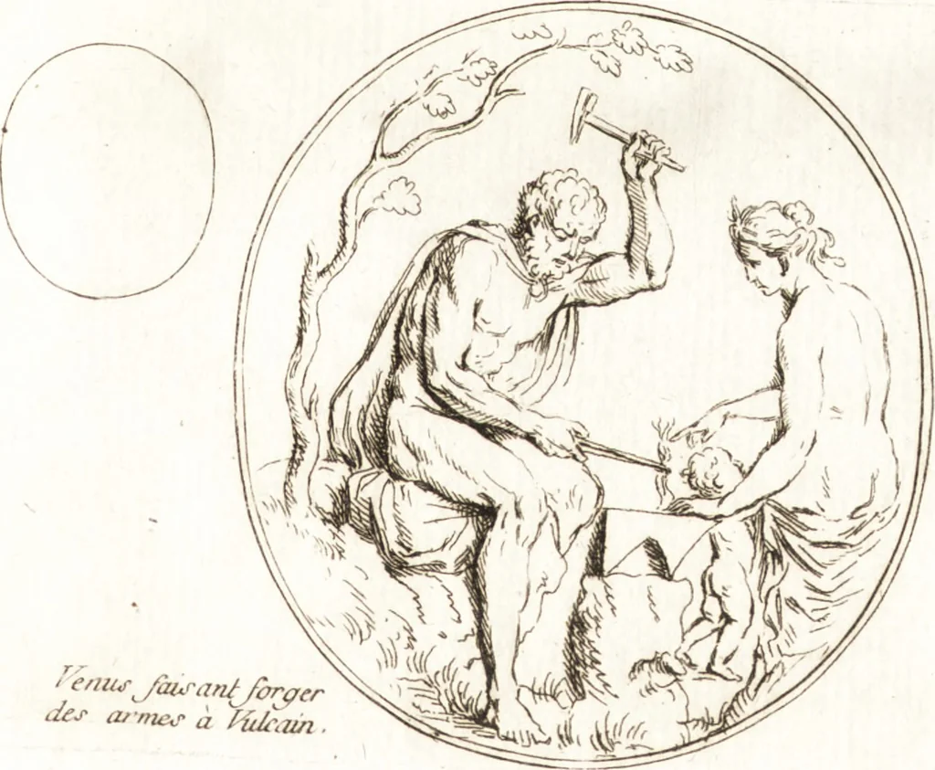 An illustration from Recueil de trois cent têtes et sujets de composition [graphic], 1775, leaf 160