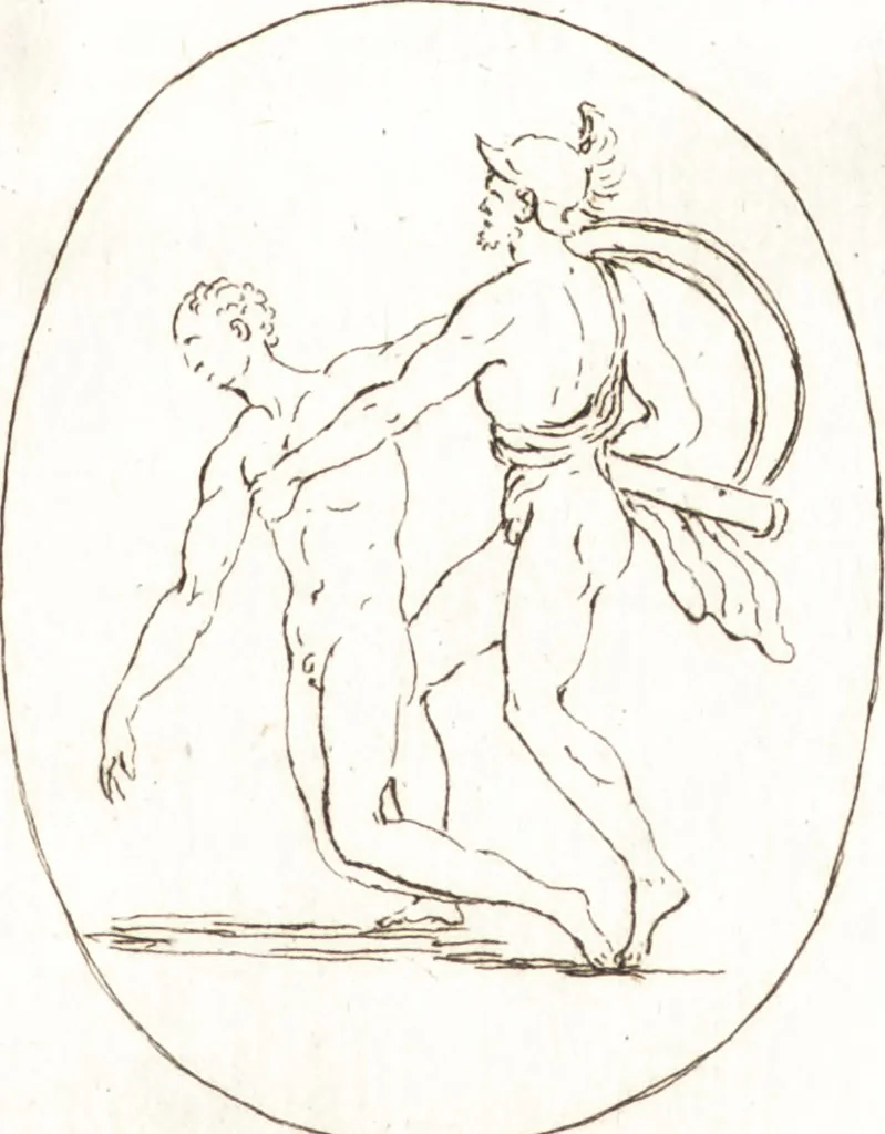 An illustration from Recueil de trois cent têtes et sujets de composition [graphic], 1775, leaf 170