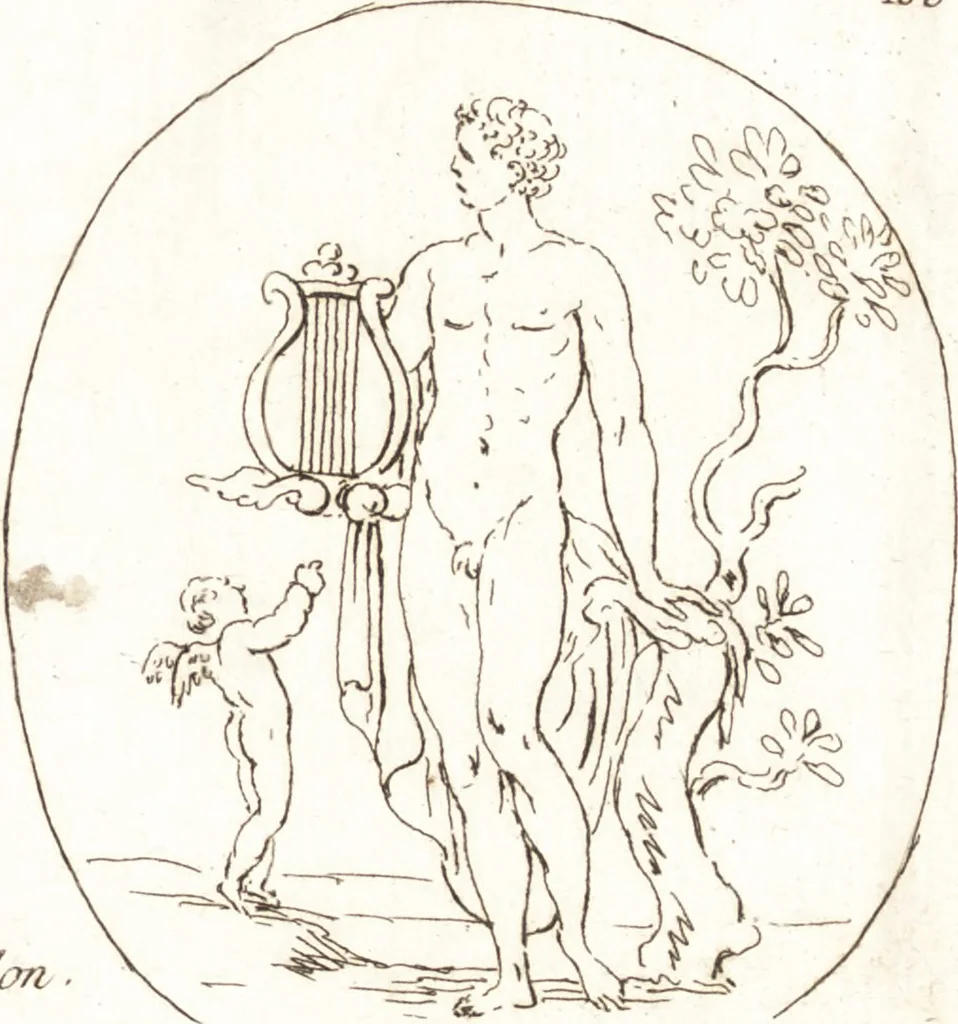 An illustration from Recueil de trois cent têtes et sujets de composition [graphic], 1775, leaf 174