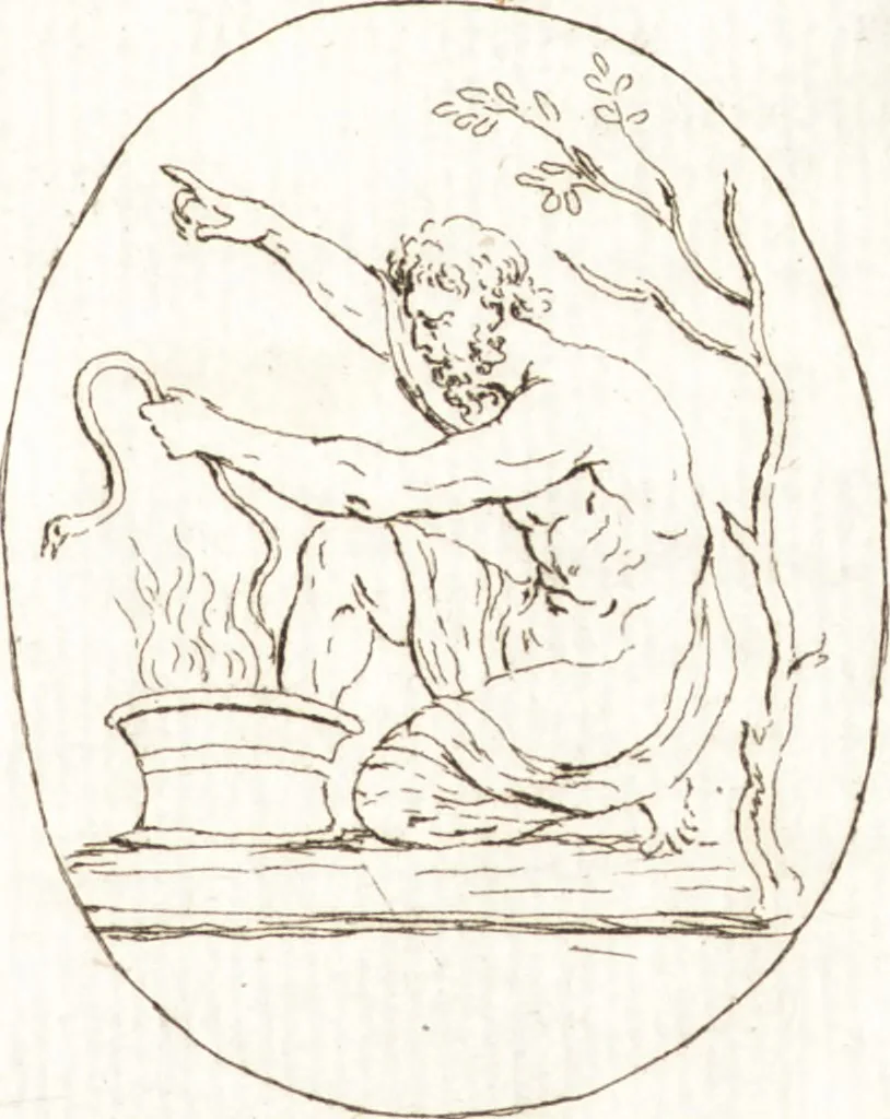 An illustration from Recueil de trois cent têtes et sujets de composition [graphic], 1775, leaf 176