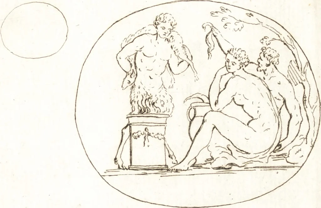 An illustration from Recueil de trois cent têtes et sujets de composition [graphic], 1775, leaf 178