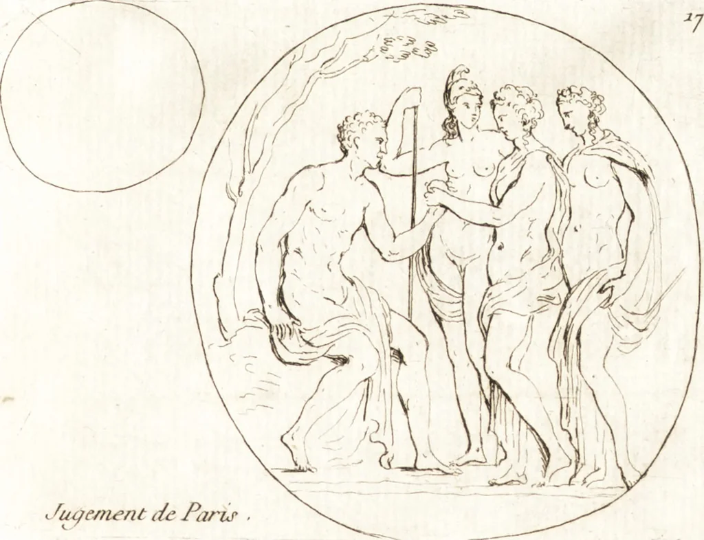 An illustration from Recueil de trois cent têtes et sujets de composition [graphic], 1775, leaf 180