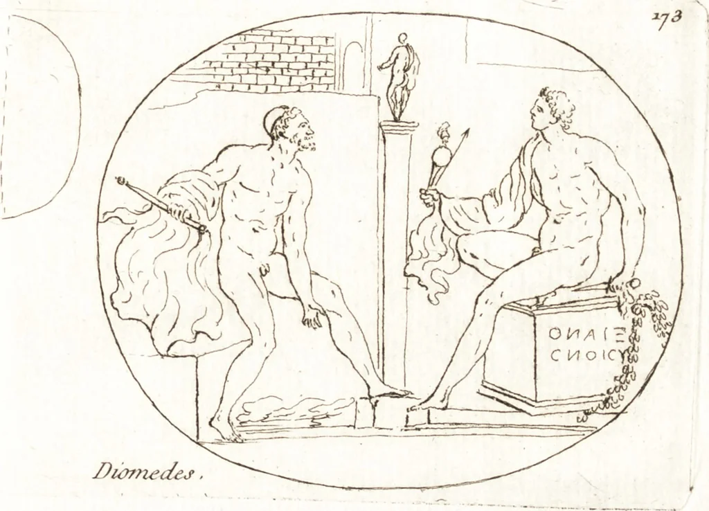 An illustration from Recueil de trois cent têtes et sujets de composition [graphic], 1775, leaf 182