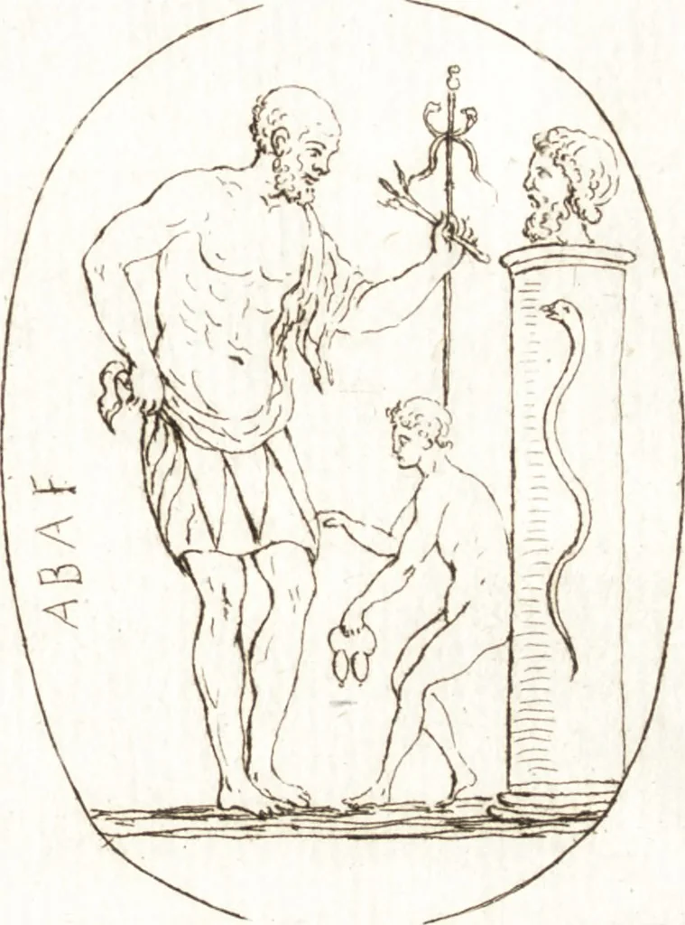 An illustration from Recueil de trois cent têtes et sujets de composition [graphic], 1775, leaf 184