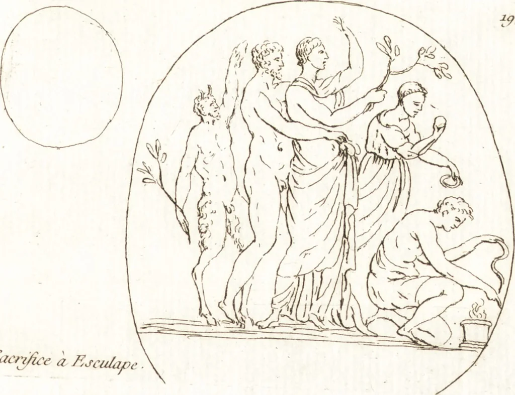 An illustration from Recueil de trois cent têtes et sujets de composition [graphic], 1775, leaf 202
