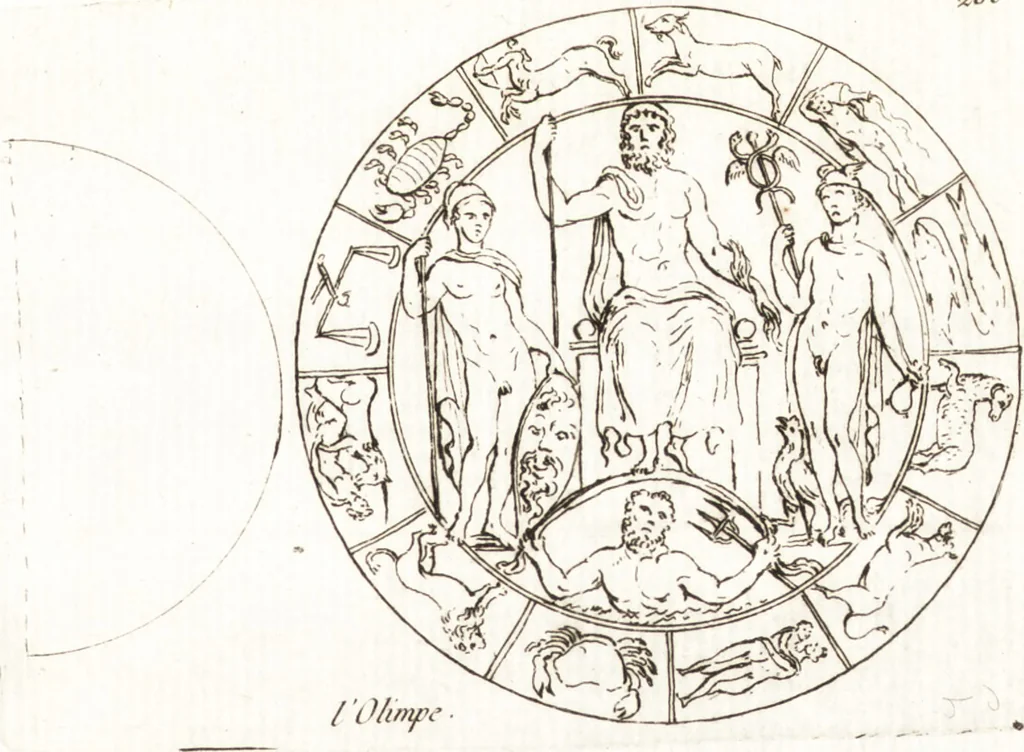 An illustration from Recueil de trois cent têtes et sujets de composition [graphic], 1775, leaf 208