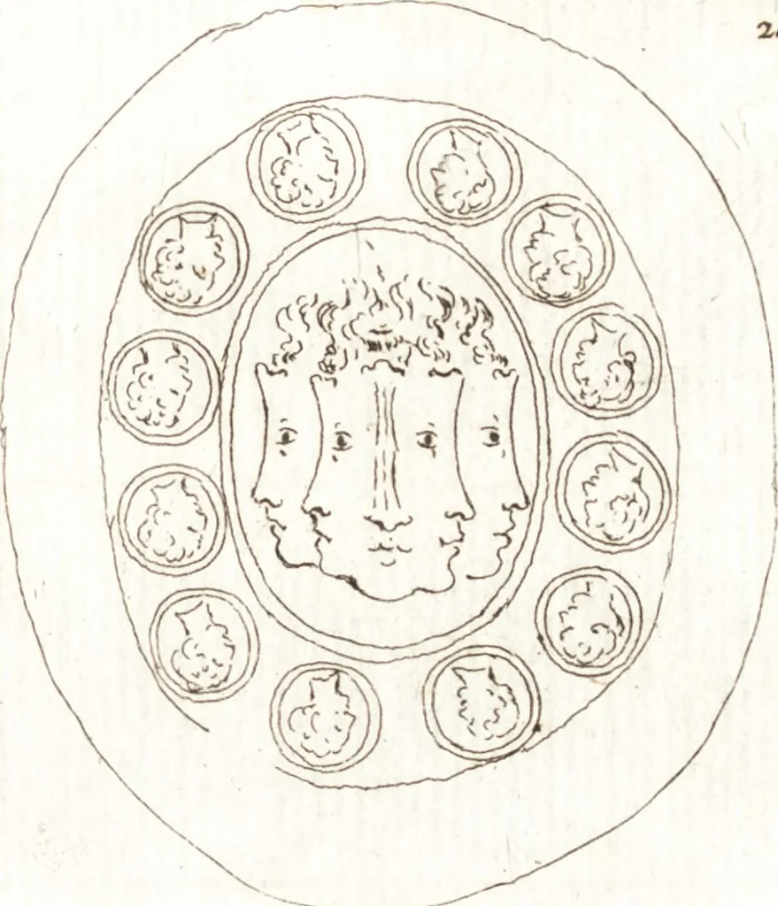 An illustration from Recueil de trois cent têtes et sujets de composition [graphic], 1775, leaf 210