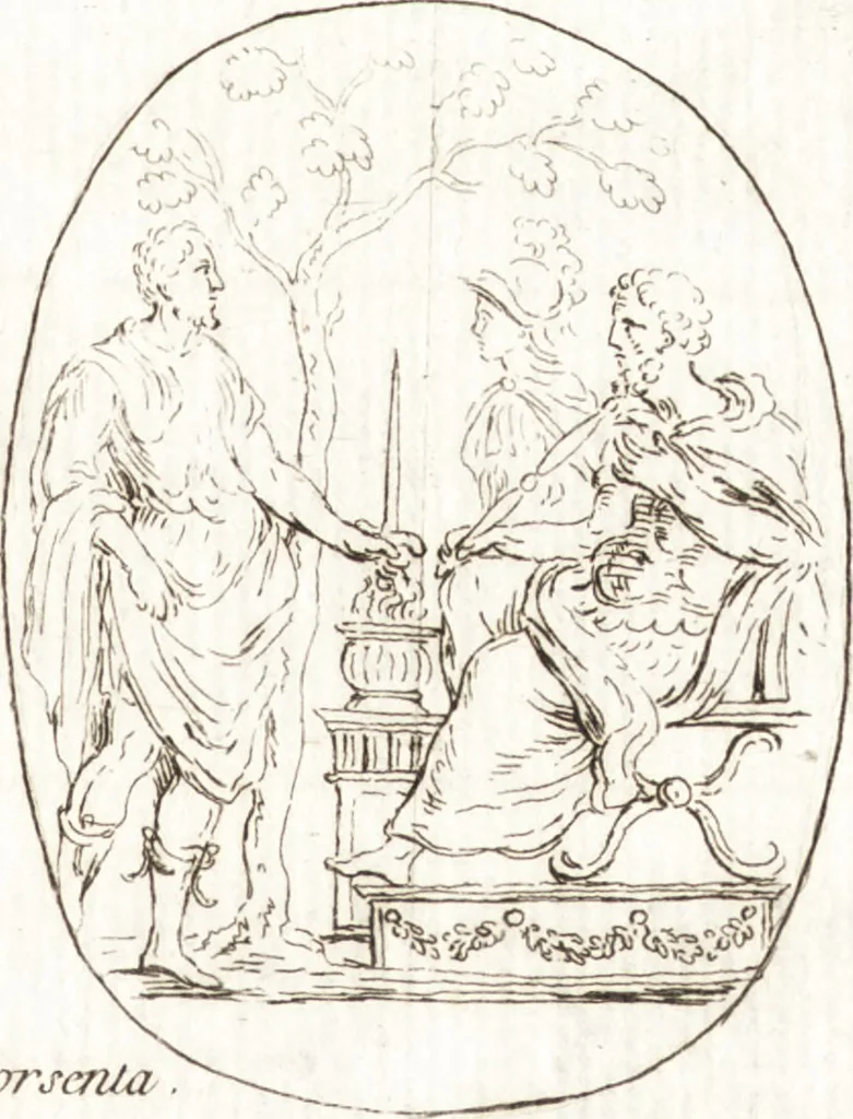 An illustration from Recueil de trois cent têtes et sujets de composition [graphic], 1775, leaf 210