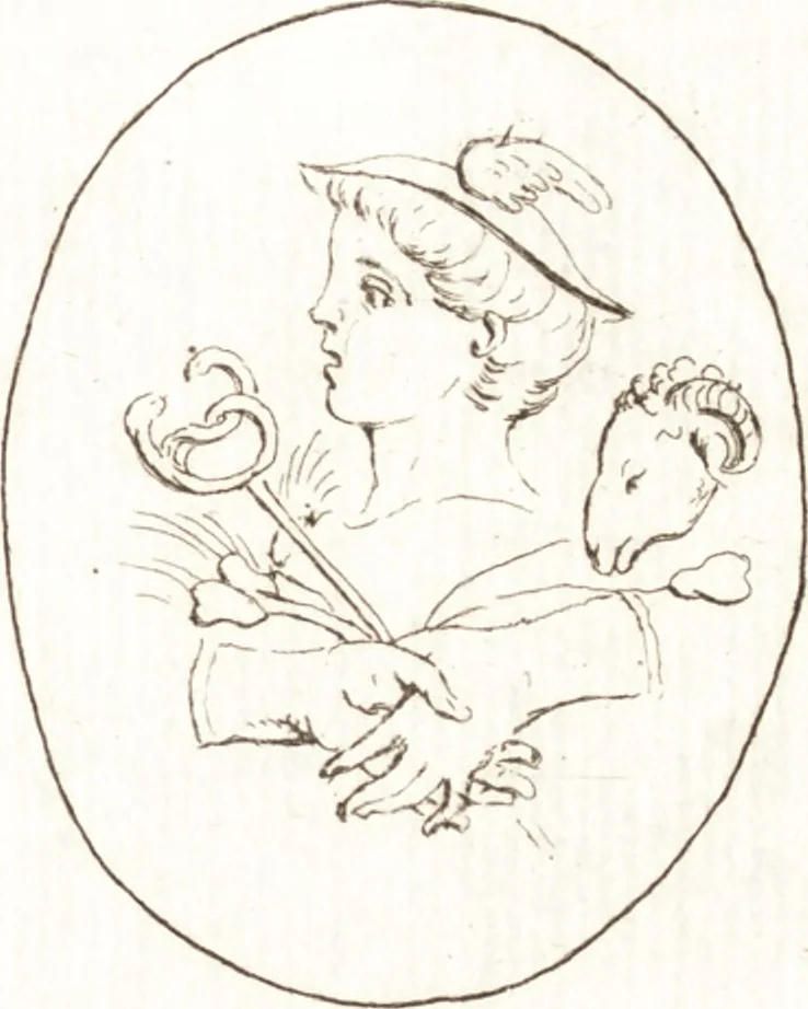 An illustration from Recueil de trois cent têtes et sujets de composition [graphic], 1775, leaf 212