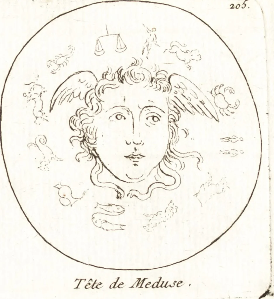 An illustration from Recueil de trois cent têtes et sujets de composition [graphic], 1775, leaf 214