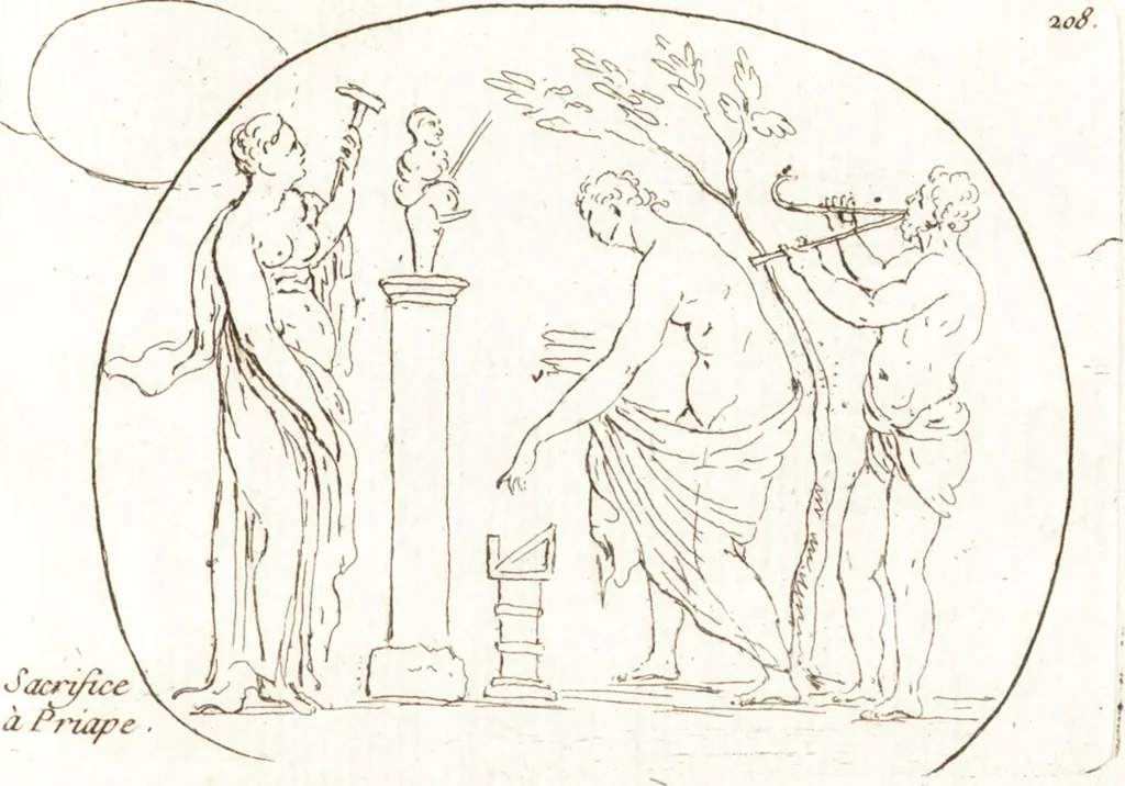 An illustration from Recueil de trois cent têtes et sujets de composition [graphic], 1775, leaf 216