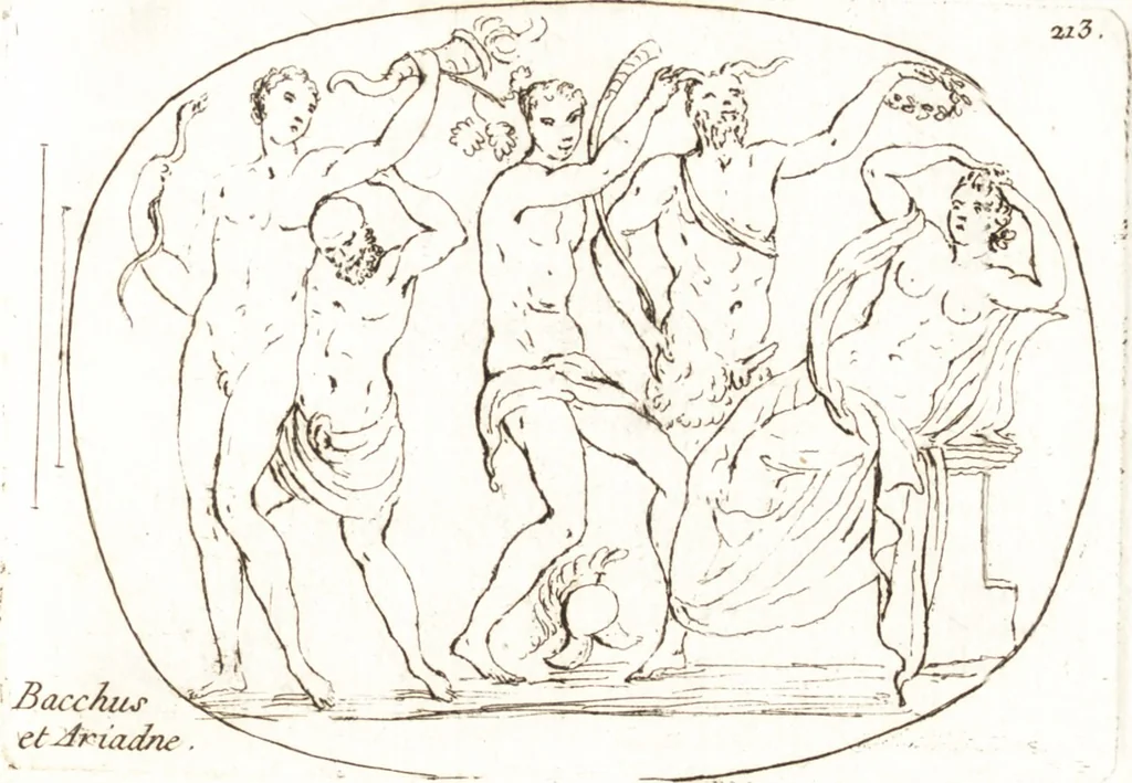 An illustration from Recueil de trois cent têtes et sujets de composition [graphic], 1775, leaf 222