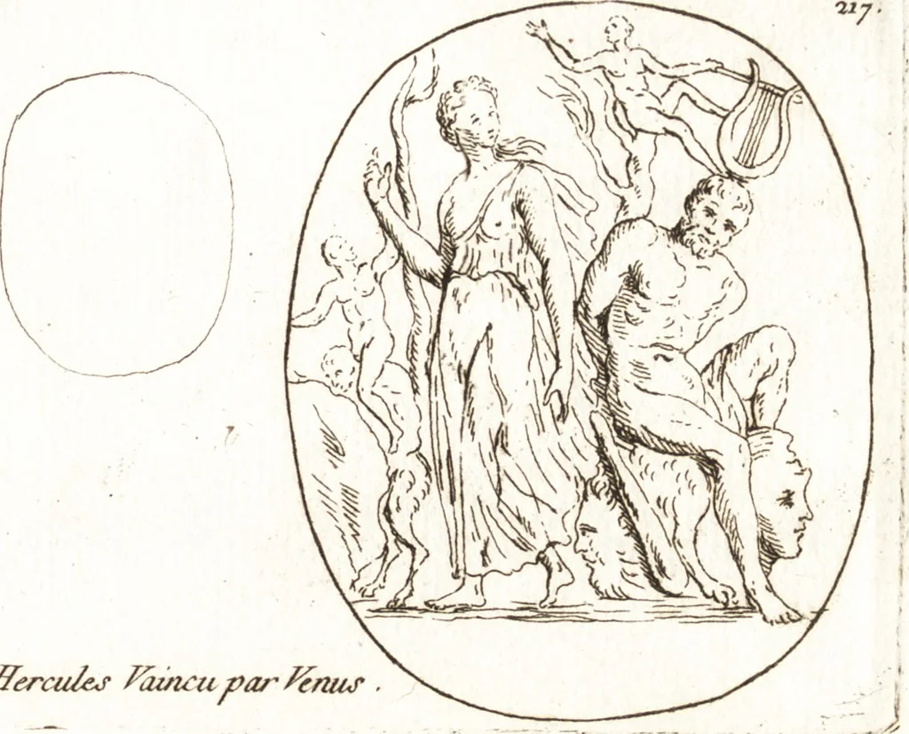 An illustration from Recueil de trois cent têtes et sujets de composition [graphic], 1775, leaf 226
