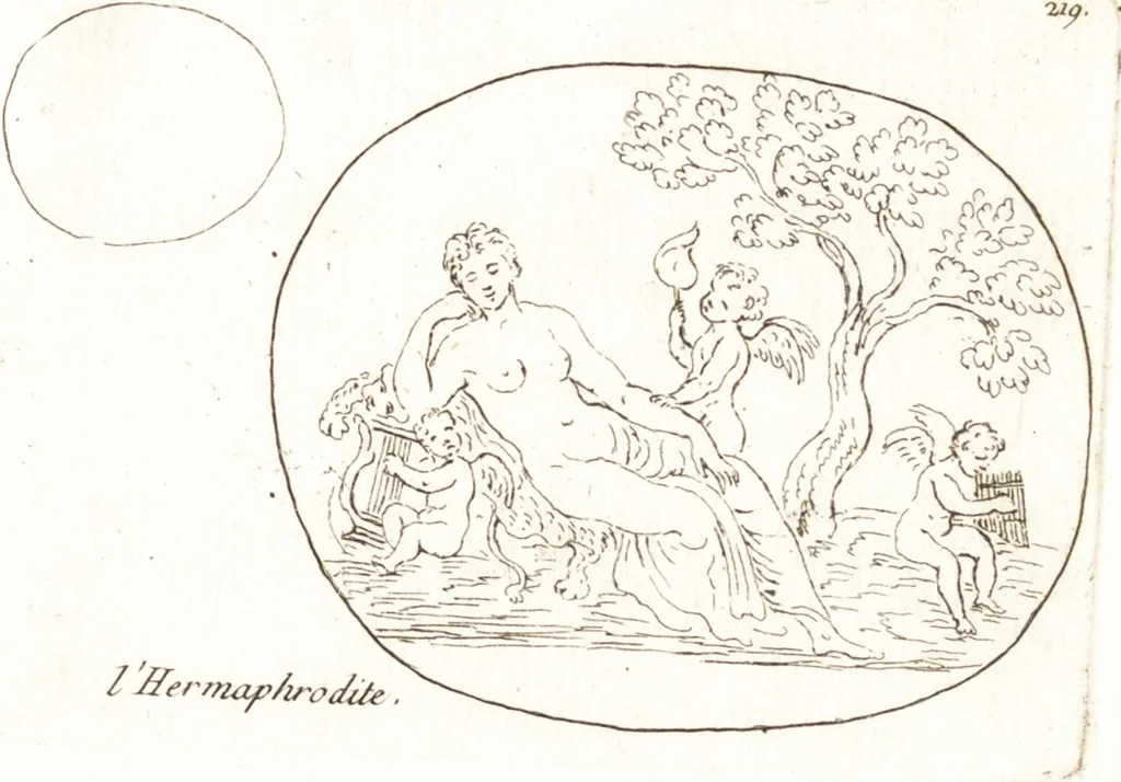 An illustration from Recueil de trois cent têtes et sujets de composition [graphic], 1775, leaf 228