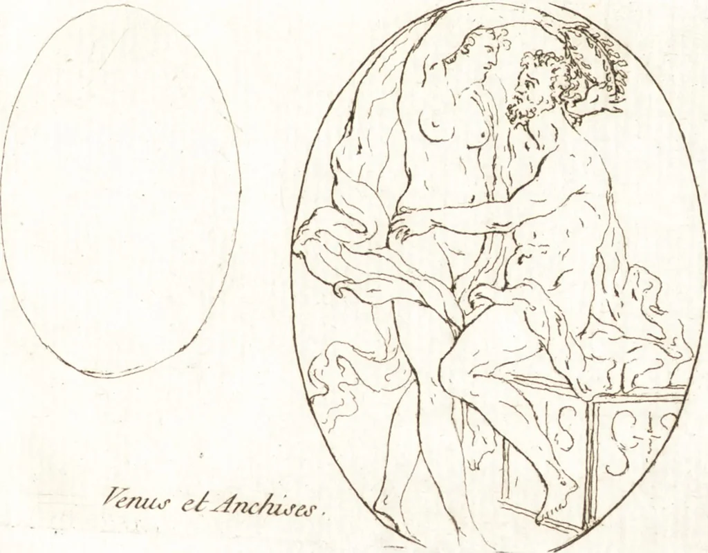 An illustration from Recueil de trois cent têtes et sujets de composition [graphic], 1775, leaf 228