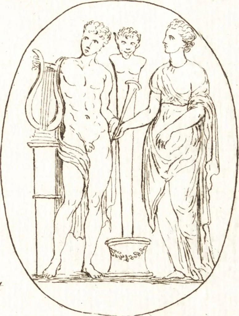 An illustration from Recueil de trois cent têtes et sujets de composition [graphic], 1775, leaf 230