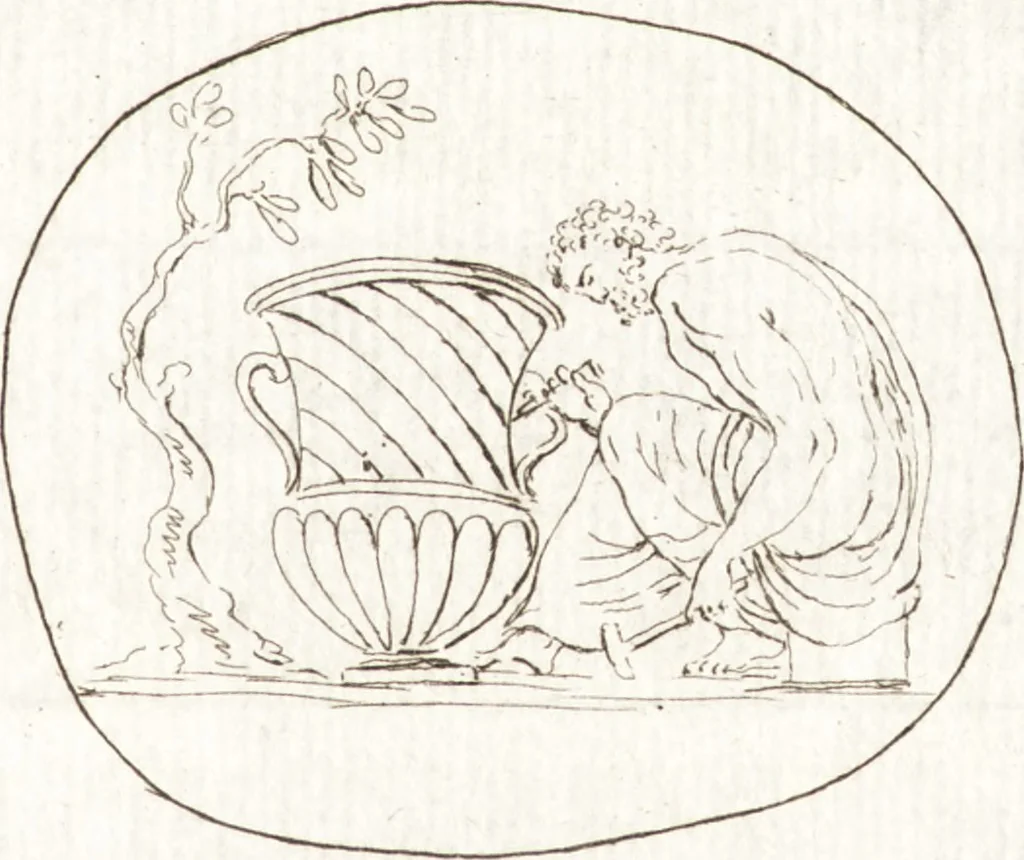 An illustration from Recueil de trois cent têtes et sujets de composition [graphic], 1775, leaf 232