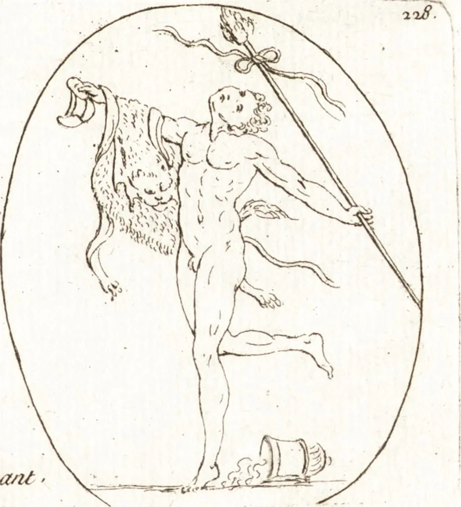 An illustration from Recueil de trois cent têtes et sujets de composition [graphic], 1775, leaf 236