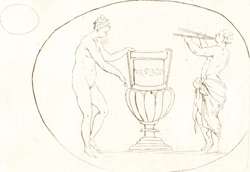 An illustration from Recueil de trois cent têtes et sujets de composition [graphic], 1775, leaf 244