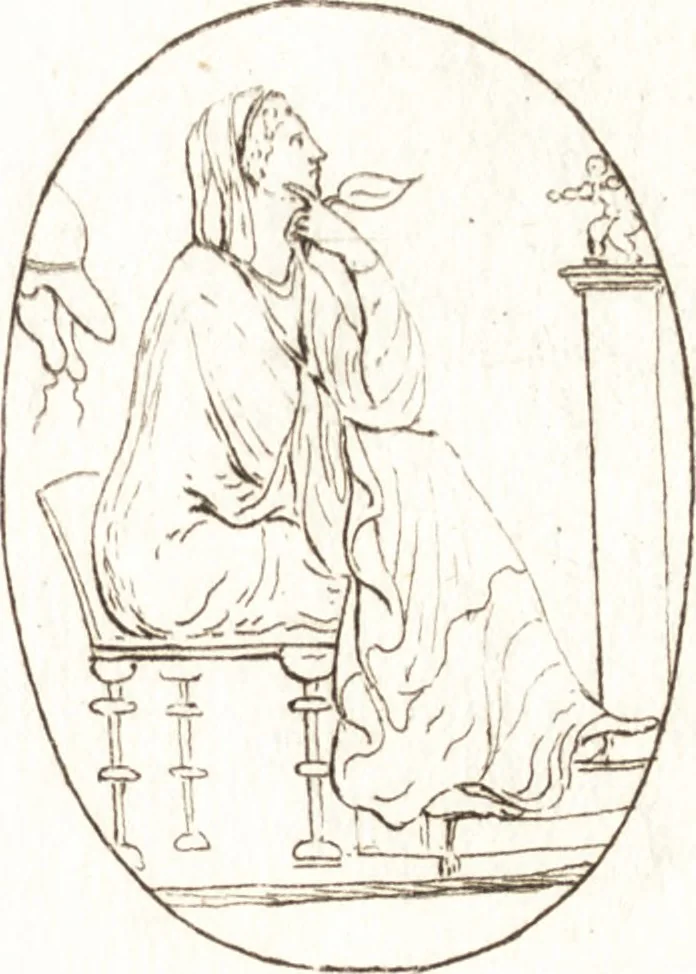 An illustration from Recueil de trois cent têtes et sujets de composition [graphic], 1775, leaf 248