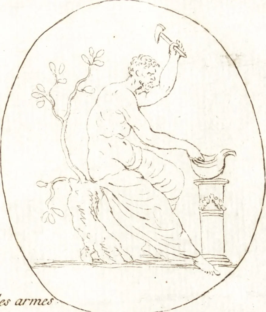 An illustration from Recueil de trois cent têtes et sujets de composition [graphic], 1775, leaf 254