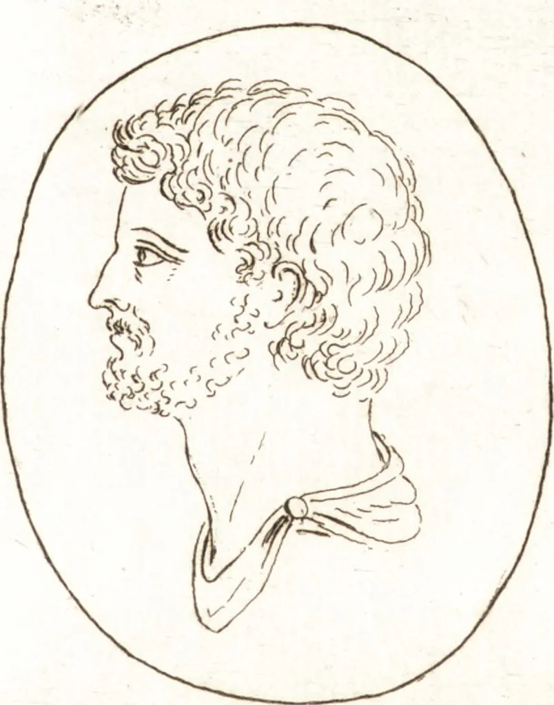 An illustration from Recueil de trois cent têtes et sujets de composition [graphic], 1775, leaf 258