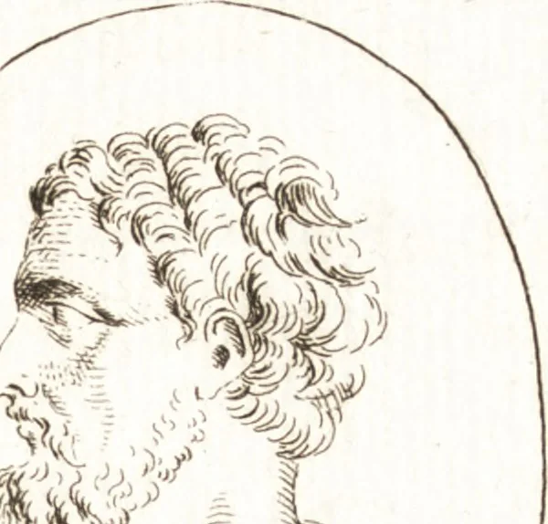 An illustration from Recueil de trois cent têtes et sujets de composition [graphic], 1775, leaf 266