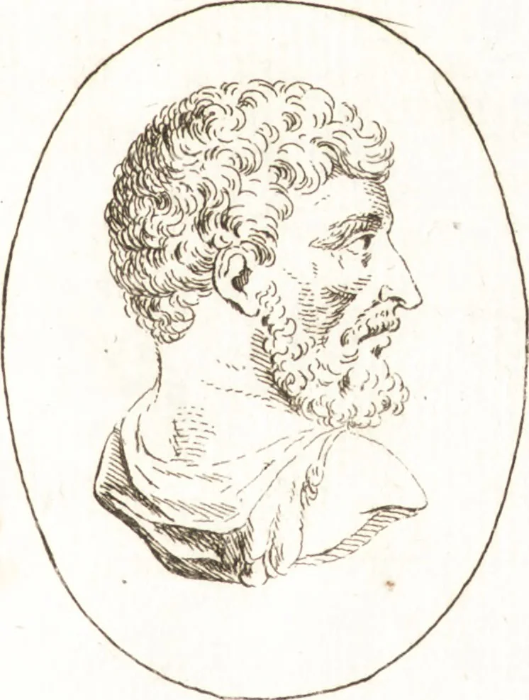 An illustration from Recueil de trois cent têtes et sujets de composition [graphic], 1775, leaf 284