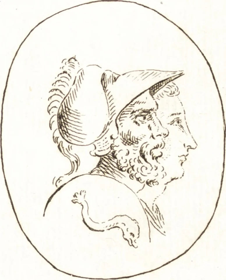 An illustration from Recueil de trois cent têtes et sujets de composition [graphic], 1775, leaf 286