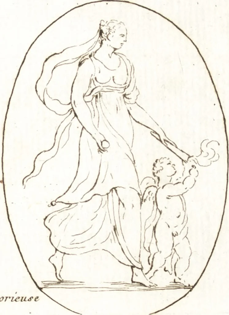 An illustration from Recueil de trois cent têtes et sujets de composition [graphic], 1775, leaf 306