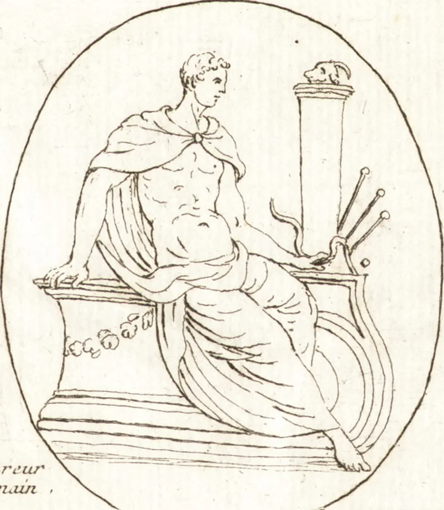 An illustration from Recueil de trois cent têtes et sujets de composition [graphic], 1775, leaf 308