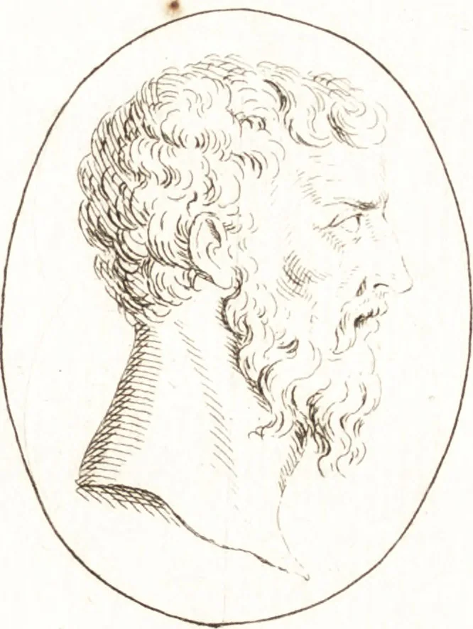 An illustration from Recueil de trois cent têtes et sujets de composition [graphic], 1775, leaf 32