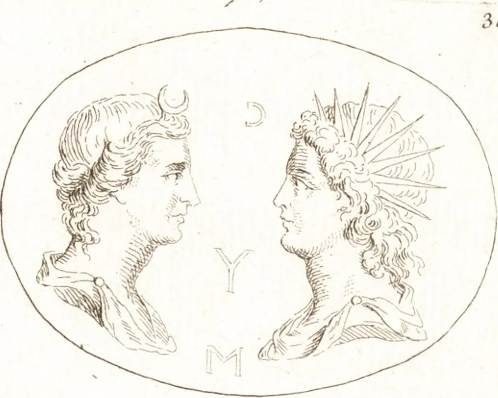 An illustration from Recueil de trois cent têtes et sujets de composition [graphic], 1775, leaf 38