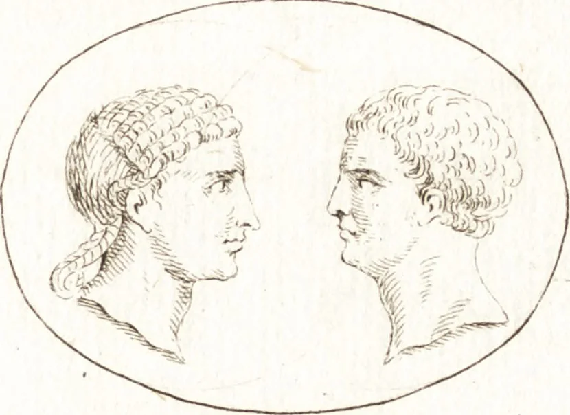 An illustration from Recueil de trois cent têtes et sujets de composition [graphic], 1775, leaf 44