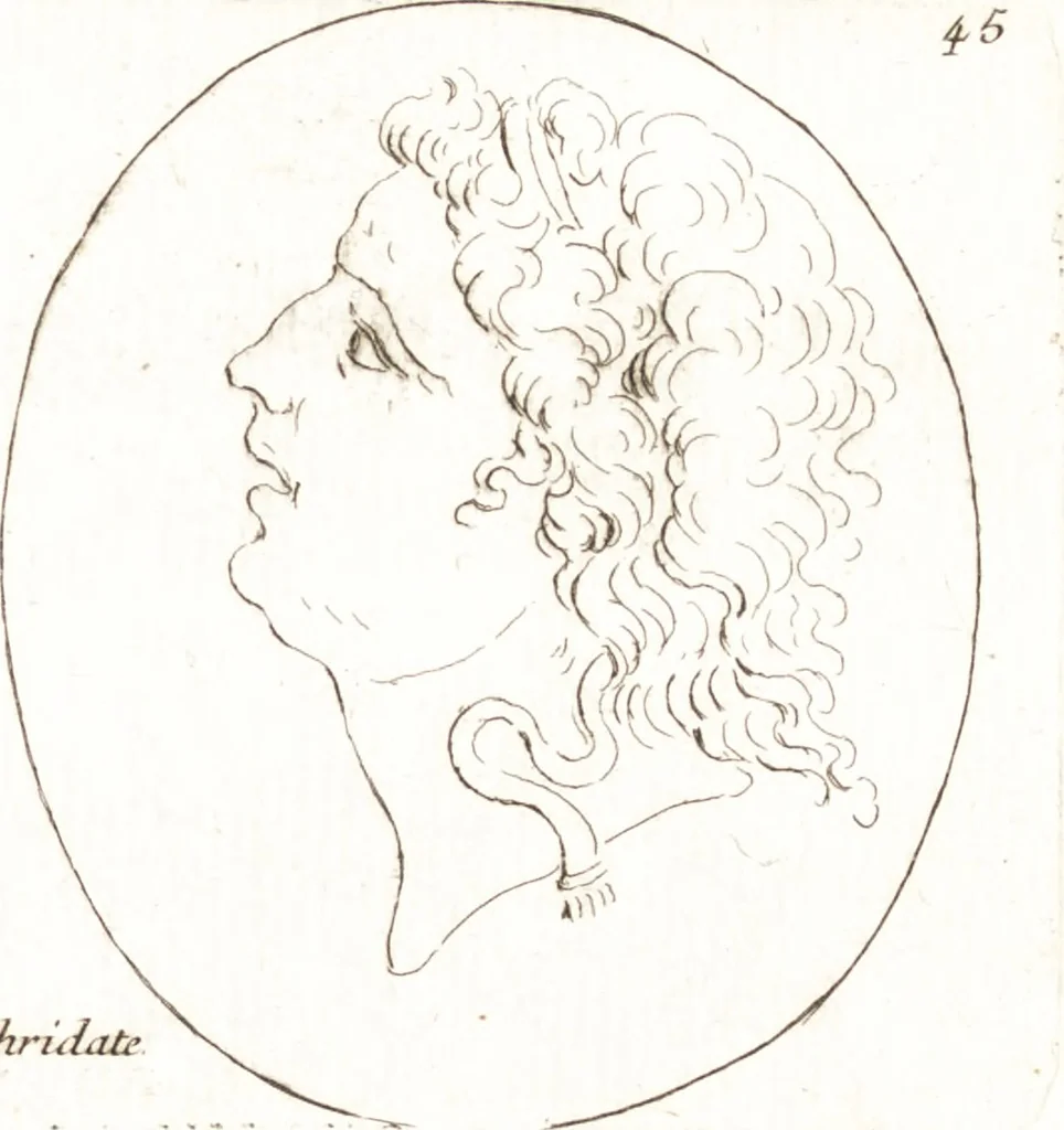 An illustration from Recueil de trois cent têtes et sujets de composition [graphic], 1775, leaf 54