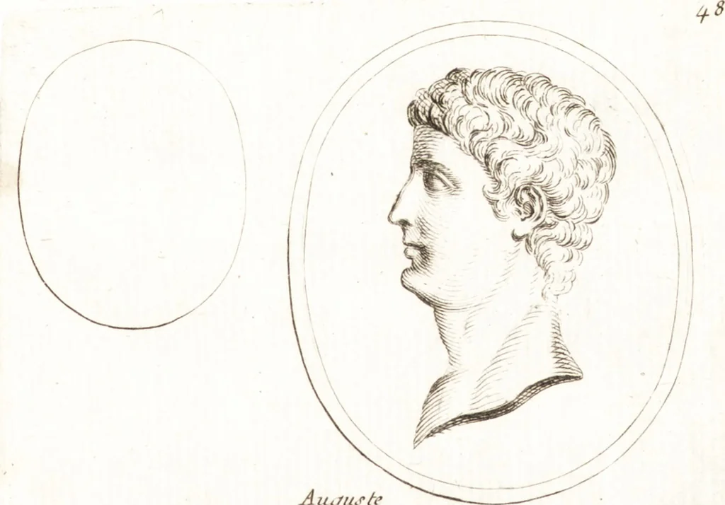 An illustration from Recueil de trois cent têtes et sujets de composition [graphic], 1775, leaf 56