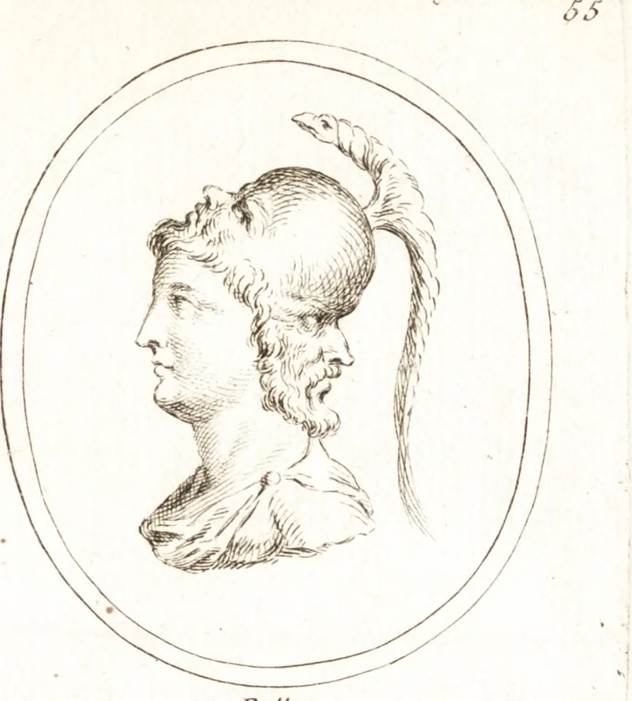 An illustration from Recueil de trois cent têtes et sujets de composition [graphic], 1775, leaf 64