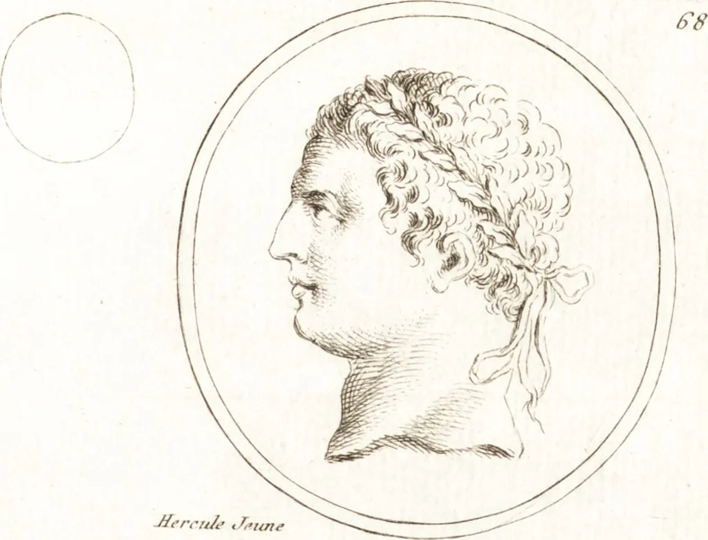 An illustration from Recueil de trois cent têtes et sujets de composition [graphic], 1775, leaf 76