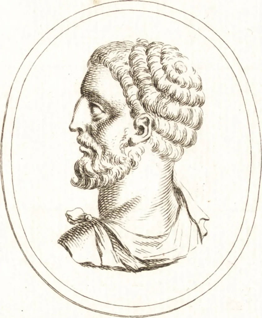 An illustration from Recueil de trois cent têtes et sujets de composition [graphic], 1775, leaf 84
