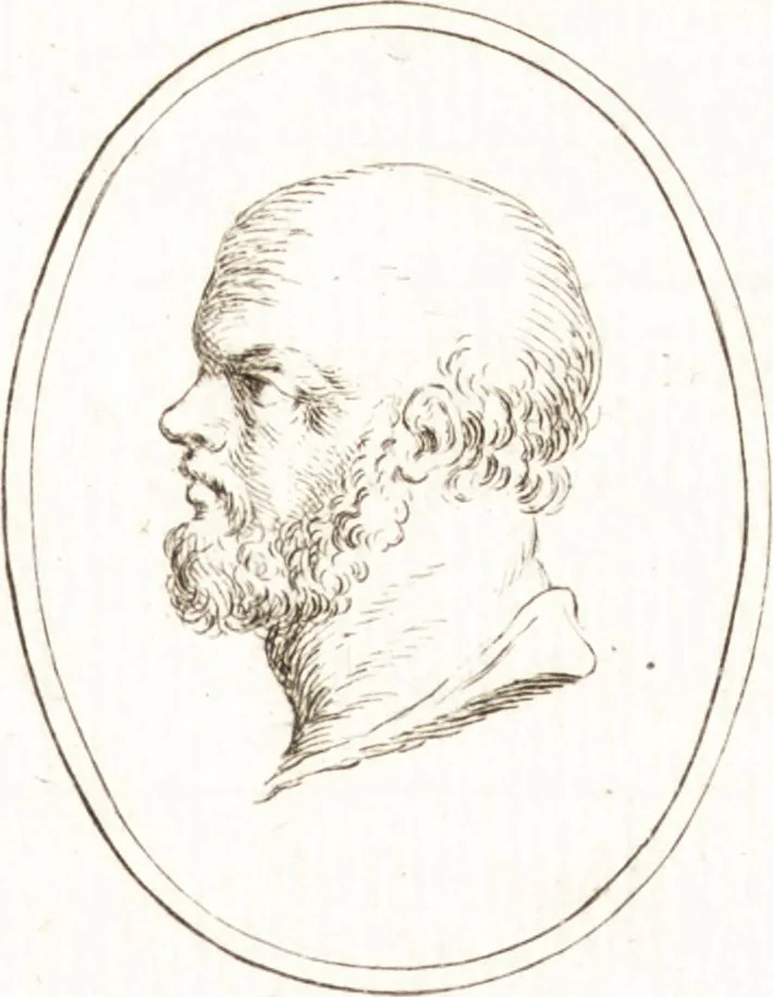 An illustration from Recueil de trois cent têtes et sujets de composition [graphic], 1775, leaf 84