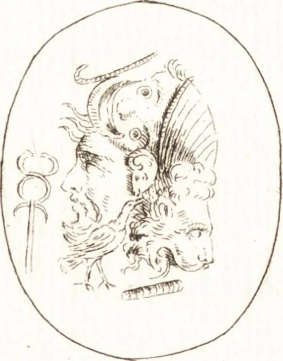 An illustration from Recueil de trois cent têtes et sujets de composition [graphic], 1775, leaf 88