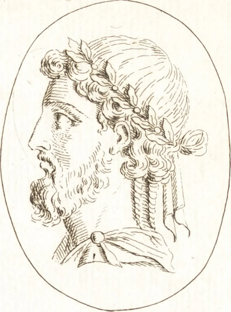 An illustration from Recueil de trois cent têtes et sujets de composition [graphic], 1775, leaf 92
