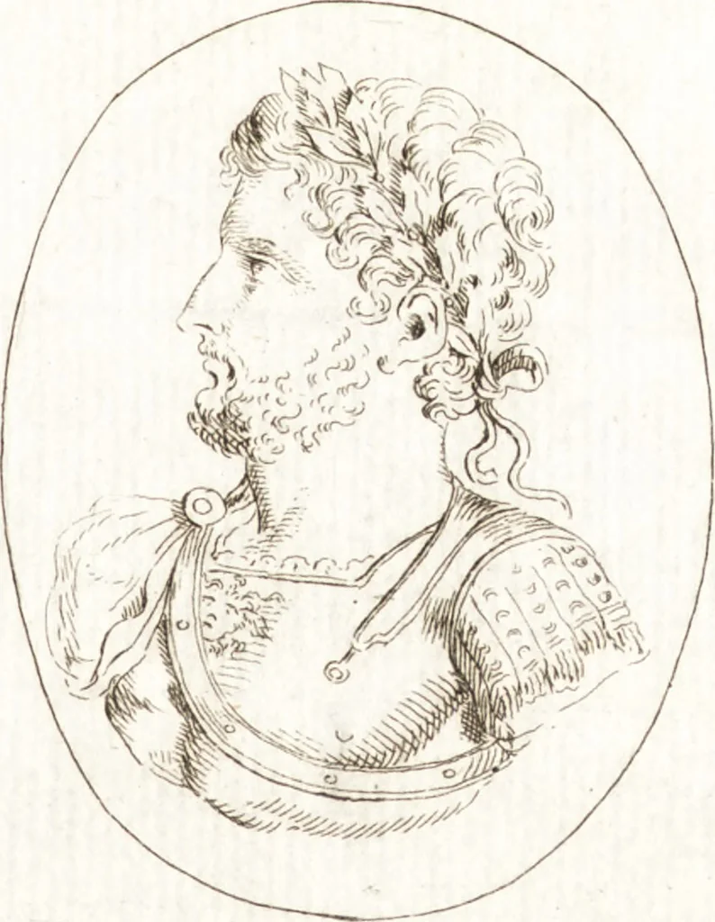 An illustration from Recueil de trois cent têtes et sujets de composition [graphic], 1775, leaf 92
