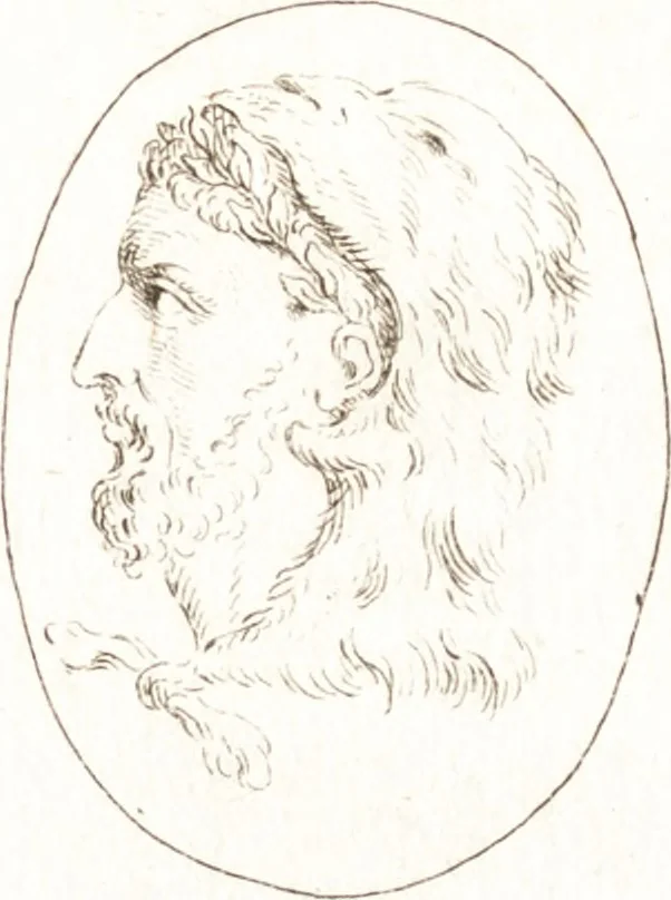An illustration from Recueil de trois cent têtes et sujets de composition [graphic], 1775, leaf 98