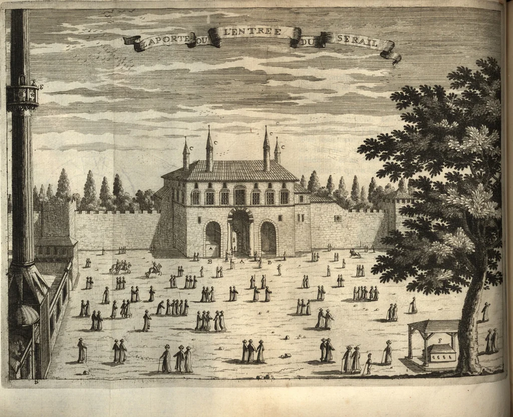 An illustration from Relation nouvelle d'un voyage de Constantinople : enrichie de plans levez par l'auteur sur les lieux, & des figures de tout ce qu'il y a de plus remarquable dans cette ville, 1680, leaf 121