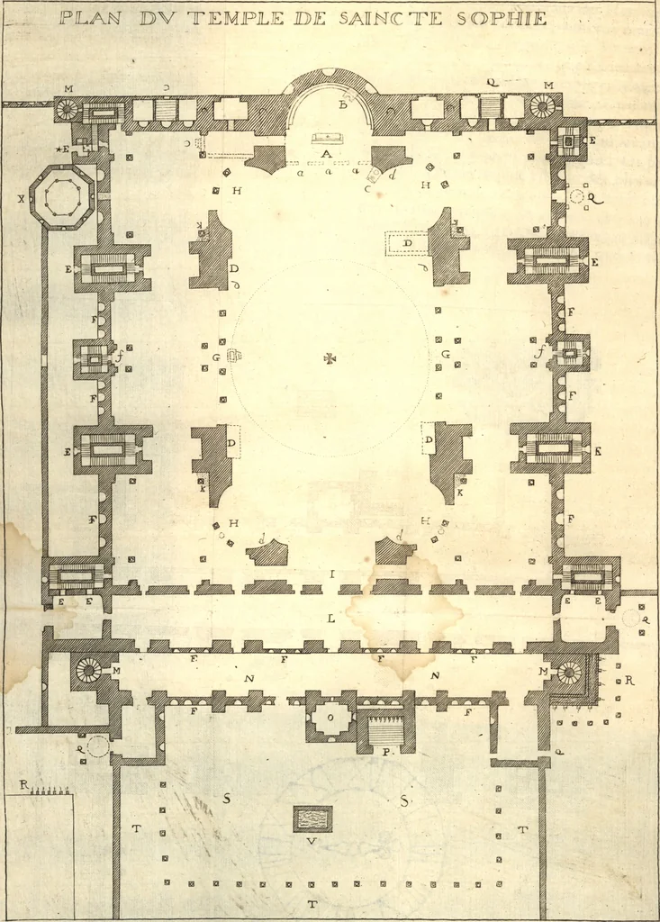 An illustration from Relation nouvelle d'un voyage de Constantinople : enrichie de plans levez par l'auteur sur les lieux, & des figures de tout ce qu'il y a de plus remarquable dans cette ville, 1680, leaf 137